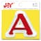 Joy&#xAE; Cooper Red Iron-On Embroidery Letter